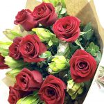Deep red roses