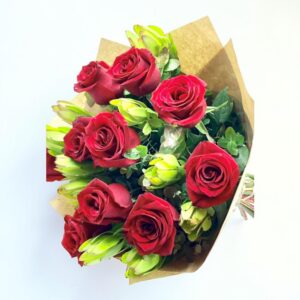 Deep red roses
