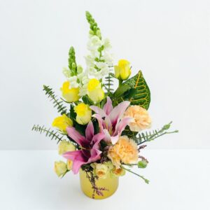 Yellow, Pink in gold